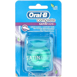 Oral-B Statin Tape Dental Floss 25m (12 Units) by Oral-B Satin Tape Mint