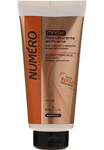 Brelil Numero Restructuring Cream Mask Hair with Oat Extracts (10.1 fl.oz)