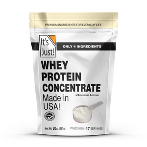 It's Just! - 100% Whey Protein Concentrate, Made in USA, Premium WPC-80, Natural Vanilla Flavor (1.25 Pound, /Vanilla)