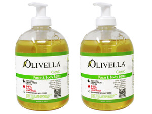 Olivella Face & Body Soap Bath Soaps 16.9 oz (Pack of 2)