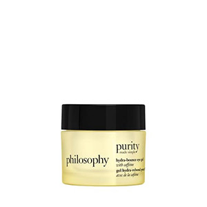philosophy purity made simple hydra-bounce eye gel - with meadowfoam seed oil, shea butter & gingko extract  provides 24-hour hydration for brighter