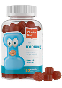 Zahler - Chapter One Immune Support Gummies for Kids, Zinc & Black Elderberry Kosher Immunity Vitamin C - Made in USA (120 Flavored Gummies)