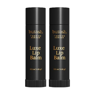Buttah Skin by Dorion Renaud Luminating & Nourishing Lip Balm .15oz [2 Pack] - for Healthy Looking Lips - Shea Butter - Naturally Based Skin Care - B