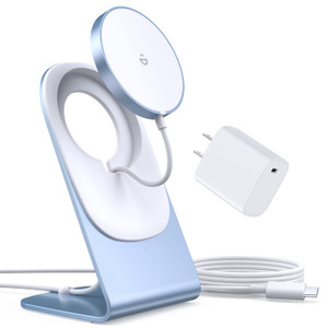 Magnetic Wireless Charger for iPhone 17/16/15/14/13/12 - Mag Charger+20W USB C Adapter, Fast Wireless Charging Stand/Pad with 5ft Cable for iPhone 17