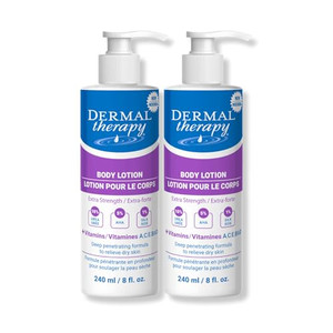 Dermal Therapy Extra Strength Body Lotion  Hydrating Formula with 10% Urea and 5% Alpha Hydroxy Acids | Helps Smooth and Moisturize Dry Skin | 8 fl