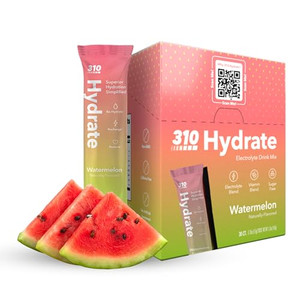310 Nutrition Sugar Free Electrolytes Powder - Instant Hydration Packets for Daily Fluid Balance - Caffeine-Free Rehydration Drink Mix w/ Vitamins, L