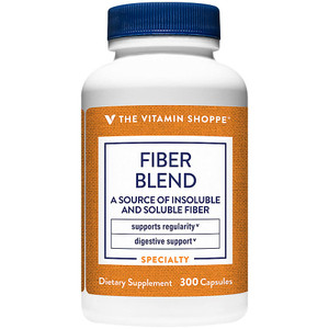The Vitamin Shoppe Fiber Blend, Natural Source Insoluble and (300 Capsules)