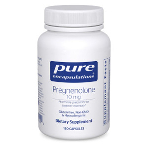 Pure Encapsulations Pregnenolone 10 mg - Support Memory & Hormone Balance* - Hormone Precursor - Gluten Free & Non-GMO - 180 Capsules