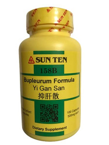 Sun Ten - Bupleurum Formula/Yi Gan San, 158B, 100 Capsules