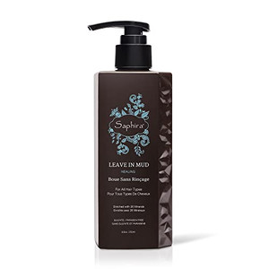 Saphira Hydrating Leave-In Conditioner Mineral Mud, Styling and Healing Leave-In Conditioner for Dry Damaged Hair, Strengthening, No Rinse Hair Repai