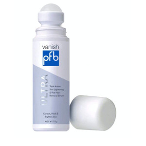 PFB Vanish Ultra with Chromabright & Shitake Mushroom, Triple Action Dark Spot Remover, Ingrown Hair & Razor Bump Stopper, Roll-On Skin Care Treatmen