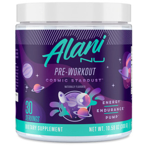 Alani Nu Pre Workout Powder Cosmic Stardust | Amino Energy Boost | Endurance Supplement | Sugar Free | 200mg Caffeine | L-Theanine, Beta-Alanine, Cit