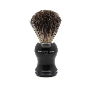 Edwin Jagger 81P36AMZ Classic Badger Shaving Brush for Shaving Cream or Soap for Men (Black)