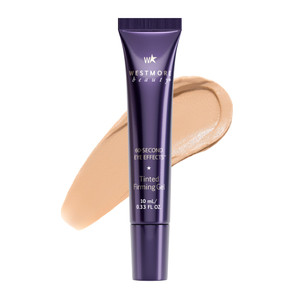Westmore Beauty 60 Second Effects Tinted Firming Gel - Under Eye Cream For Puffiness And Bags Under Eyes - 10 mL Light to Medium - 0.33 Fl Oz