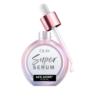 Olay Super Serum - Niacinamide, Vitamin C & E, Collagen Peptide, AHA - 5-in-1 Skin Care Benefits for Face - Healthy Glow, Brightening, Hydrating, Smo