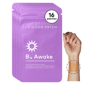 The Good Patch B12 Awake Patch, Natural Patch with Caffeine, B12, and Green Tea Extract, Plant Powered Wearable Wellness, Helps to Promote Energy (16