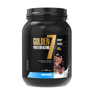 Maxler Golden 7 Protein Blend - Protein Powder for Muscle Gain & Recovery - Milk Chocolate Protein Powder 2 lb
