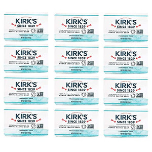 Castile Bar Soap by Kirkâs | Clean Soap for Men, Women & Children | Premium Coconut Oil | Sensitive Skin Formula, Vegan | Fragrance-Free/Unscented