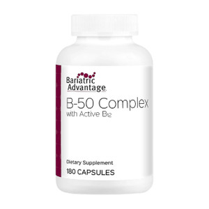 Bariatric Advantage Vitamin B50 Complex - for Bariatric Surgery Patients - High-Potency, Easy-Digest Mini Capsules - Vitamin B Complex Supplements -