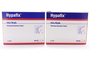 Hypafix Dressing Retention Sheet Roll 4" x 10 Yards, 1 Count (Pack of 2)