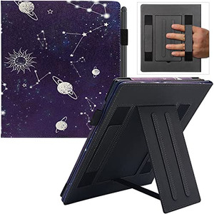 GOVTVA Double Stand Case for 10.2 Amazon Kindle Scribe 2022/2024 Release Cover with Auto Sleep/Wake/Double Hand Strap for Kindle Scribe e-Reader (Ea