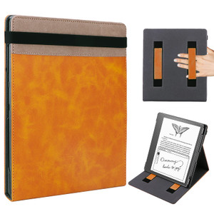 WALNEW Flip Case for 10.2-inch Kindle Scribe 2024/2022 Released, Two Hand Straps and Vertical Multi-Viewing Stand Cover with Auto Wake/Sleep for 10.2