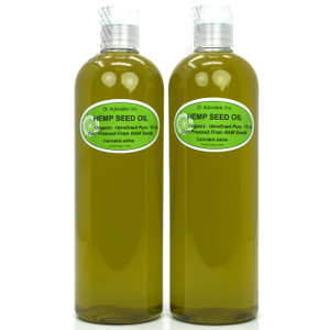 Dr Adorable - 32 oz - Hemp Seed Oil UNREFINED - 100% Pure Natural Cold Pressed Organic (2 of 16 oz)