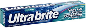 Ultra brite Baking Soda & Peroxide Whitening Toothpaste, Cool Mint 6 oz (Pack of 11)