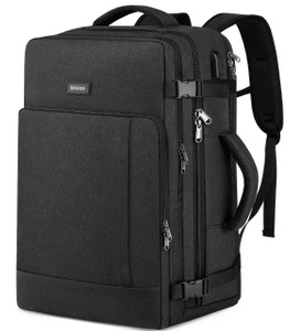 BIKROD Travel Backpack for Women, 45L Extra Large Flight Approved Carry on Backpack, Sturdy Business Men Backpack, 18.4 Laptop Backpack with USB Char