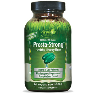 Irwin Naturals Prosta-Strong - Prostate Health Support with Saw Palmetto, Lycopene, Pumpkin Seed & More - 90 Liquid Softgels