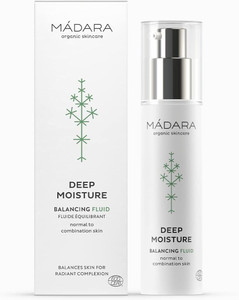 Madara Organic Skincare | Deep Moisture Fluid - 50ml, Ultra-light texture, 24-hour hydration, Balancing, Dermatologically tested, Ecocert certified,