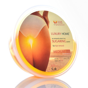 Sugaring Hair Removal Kit  Medium Luxury Home Wax for All Body, Universal Organic Depilation from USA, 12 oz  For Women and Men