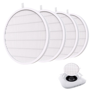 MelodySusie Nail Dust Collector Replacement Filter 4 Pack, Reusable Dust Filter for MelosySusie Nail Dust Collector Vacuum Fan Dust Collector Extract