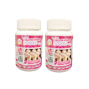 Supreme Gluta White 1500000mg Glutathione Softgels Thailand x 2 Bottles