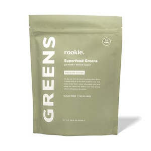 Rookie Wellness Greens + Superfoods - Greens Superfoods Powder Drink Made with Whole Food Sourced Ingredients Contains Vitamins, Probiotics, Antioxid