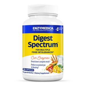 Enzymedica Digest Spectrum, Advanced Digestive Enzymes for Women and Men, Supports Digestion and Multiple Food Intolerances, Fast-Acting Formula for