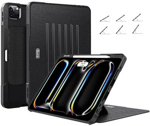 ZtotopCases for New iPad Pro 13 Inch Case 7th Gen M5(2025)/M4(2024)/ Pro 12.9 Inch 6th/5th/4th Generation 2022/2021/2020, 6-Angle Magnetic Stand, Pen