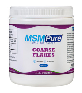 KALA HEALTH MSMPure Coarse MSM Powder Flakes  US-Made MSM for Joint Health, Skin Appearance, and Hair & Nail Support  1 lb, Organic Sulfur