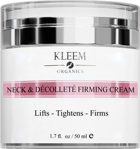 Kleem Neck Firming Cream | Retinol Moisturizer for Face & Décolleté | Anti Aging Cream for Women | Smooth Fine Lines, Wrinkles & Crepey Skin | Hydrat