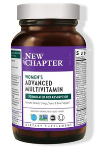 New Chapter Women's Multivitamin, Every Woman, Fermented with Probiotics + Iron + Vitamin D3 + B Vitamins + Organic Non-GMO Ingredients - 48 ct