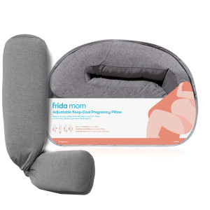 Frida Mom Pregnancy Pillow, Body Pillow, Cooling Pillow, Adjustable for Comfortable Sleep and Pregnancy Belly Support, Back Support, and Leg Support,