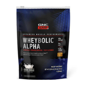 GNC AMP Wheybolic Alpha with MyoTor - Classic Vanilla (9 Servings)