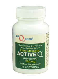 200mg ActiveQ® (30 Softgels) uses Kaneka Ubiquinol CoQ10 The Active antioxidant Form of Coenzyme Q10