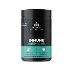 Ancient Nutrition Multivitamin for Immune Support, Immune, 21 Vitamins and Minerals with Vitamin D & C, Turmeric, Supports Immunity, Stress Relief an
