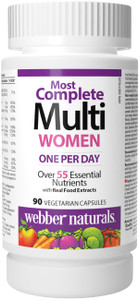 Webber Naturals Women's Most Complete Multi, 90 Vegetarian Capsules