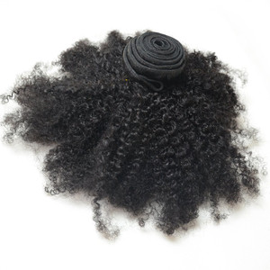 Luwigs Afro Kinky Curly 4B 4C Hair Extensions One Bundle Hair Weave Human Hair Bundles Afro Kinkys Curly Hair Bundles Natural Color (12 inches, Afro