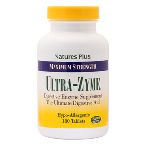 NaturesPlus Ultra-Zyme - 180 Tablets - Enzyme Supplement to Support Healthy Digestion - Gluten Free - 90 Servings