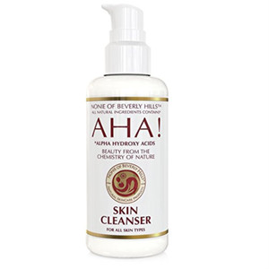 Nonie AHA All-Natural Skin Cleanser  100% Vegan & Natural  Oil-Based Makeup Remover with Exfoliating Alpha Hydroxy Acids  Pore Management & Anti-A