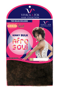 Vivica A Fox Hair Collection HKBK16-V Human Hair Afro Curl Kinky Bulk Extension, 1B, 5.8 Ounce