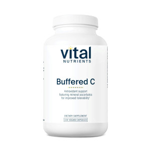 Vital Nutrients Buffered Vitamin C 500mg - Vegan Gentle Vitamin C for Sensitive Individuals* - Immune Support Supplement* - Gluten, Dairy and Soy Fre